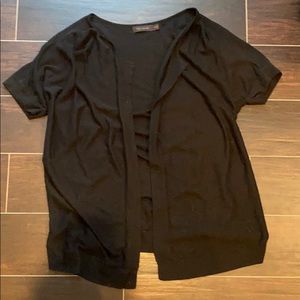 The Limited Black Flowy Short-Sleeved Cardigan